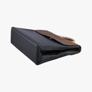 Vintage Loewe Velazquez Brown × Black Calfskin  handbag | stylenewstar