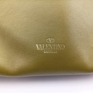 Pre-owned Valentino Rockstud Orange × Gray Leather  shoulderbag | stylenewstar