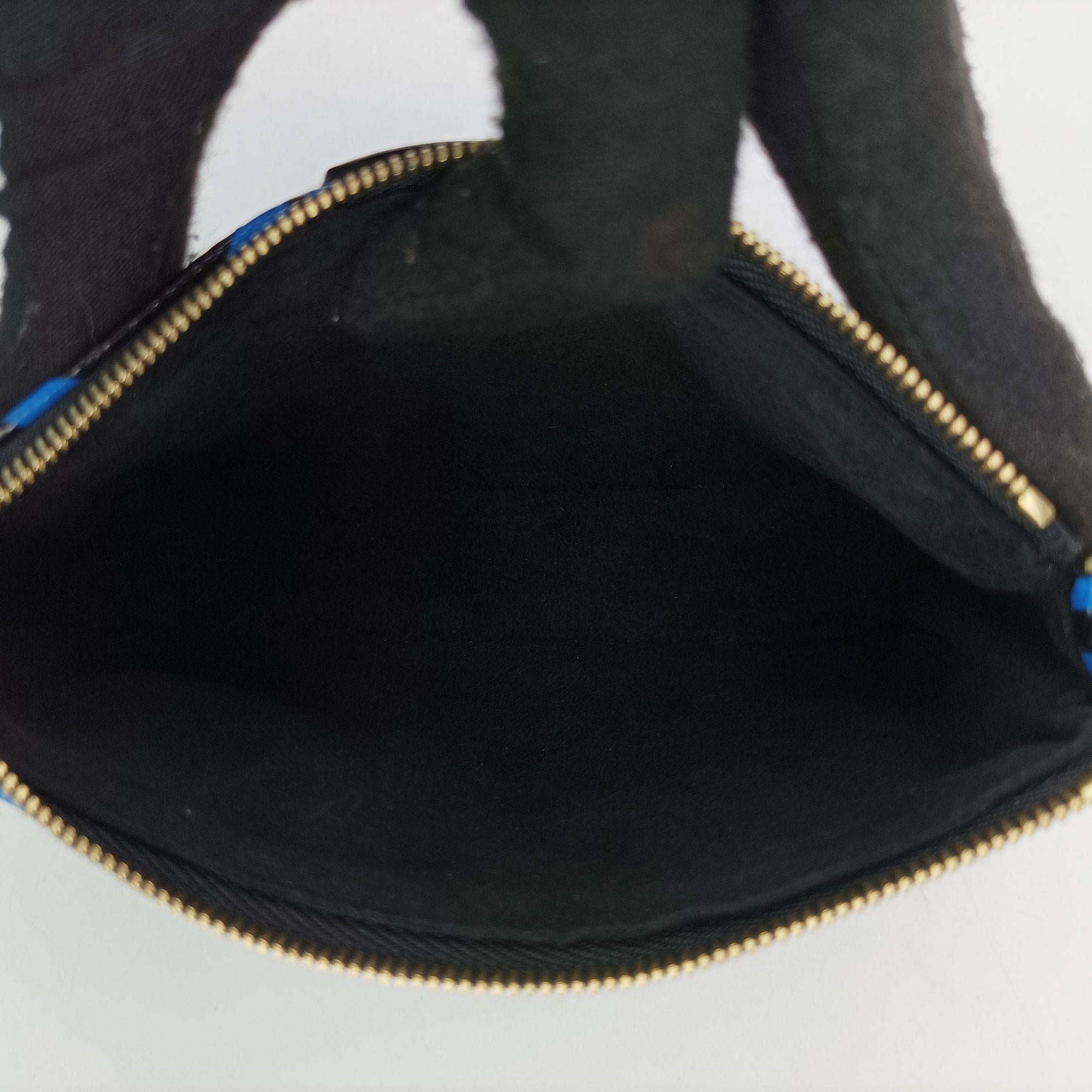 Vintage Louis Vuitton Mini Pochette Accessoires Noir × Blue Monogram Color Canvas M67237 handbag | stylenewstar