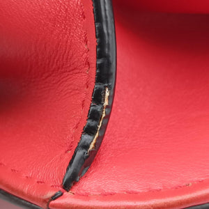 Pre-owned Valentino Rockstud Glam Lock Red Leather  shoulderbag | stylenewstar