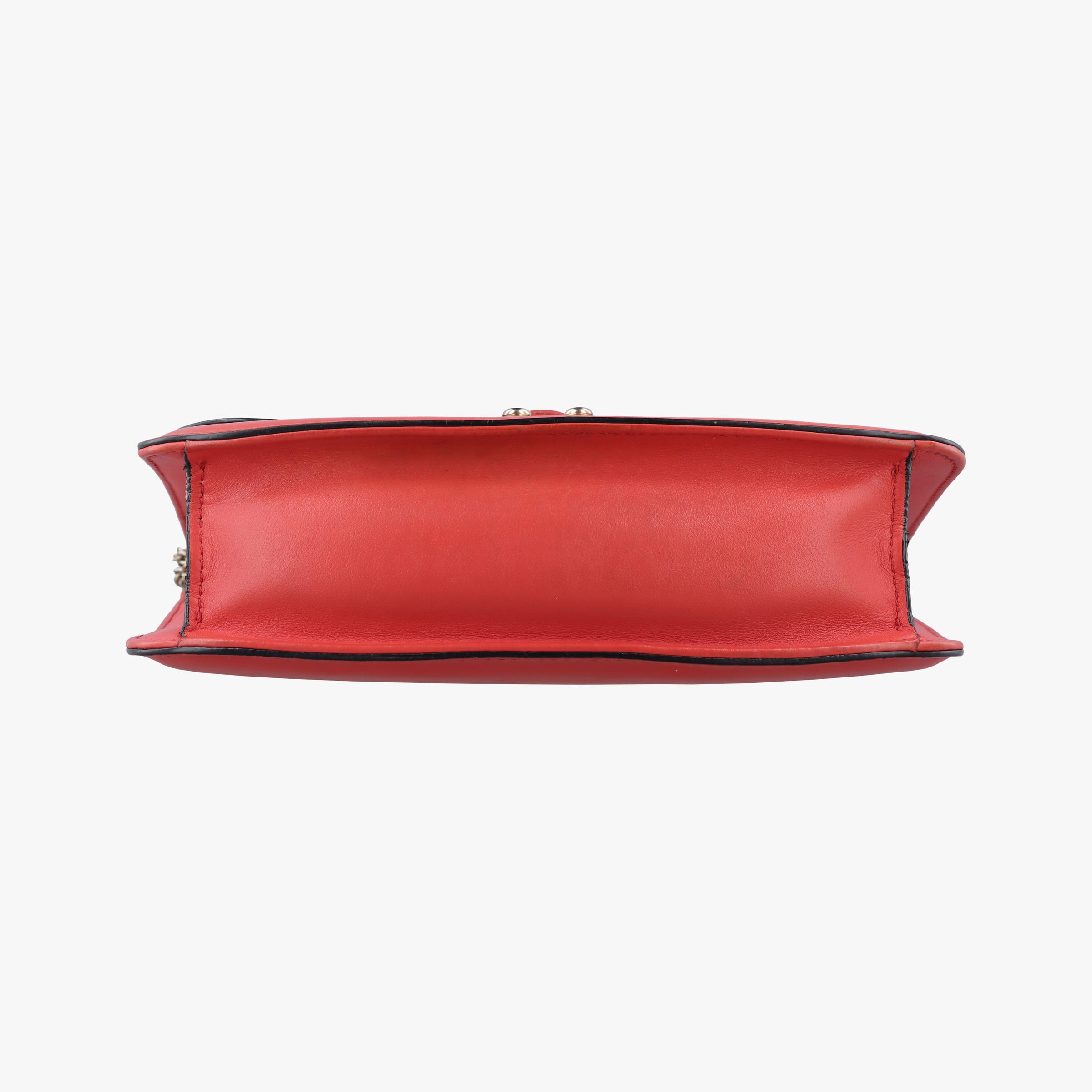 Pre-owned Valentino Rockstud Glam Lock Red Leather  shoulderbag | stylenewstar