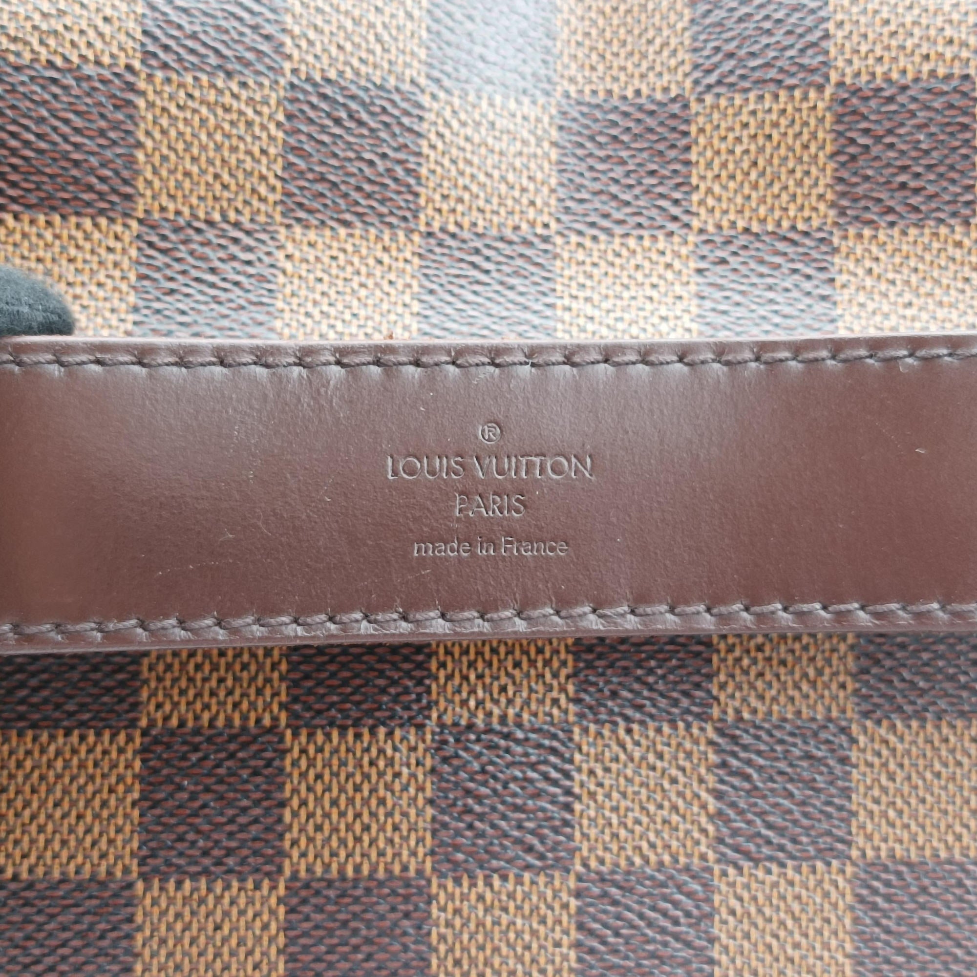 Pre-owned Louis Vuitton SHELTON EBENE Damier Canvas N41149 shoulderbag | stylenewstar