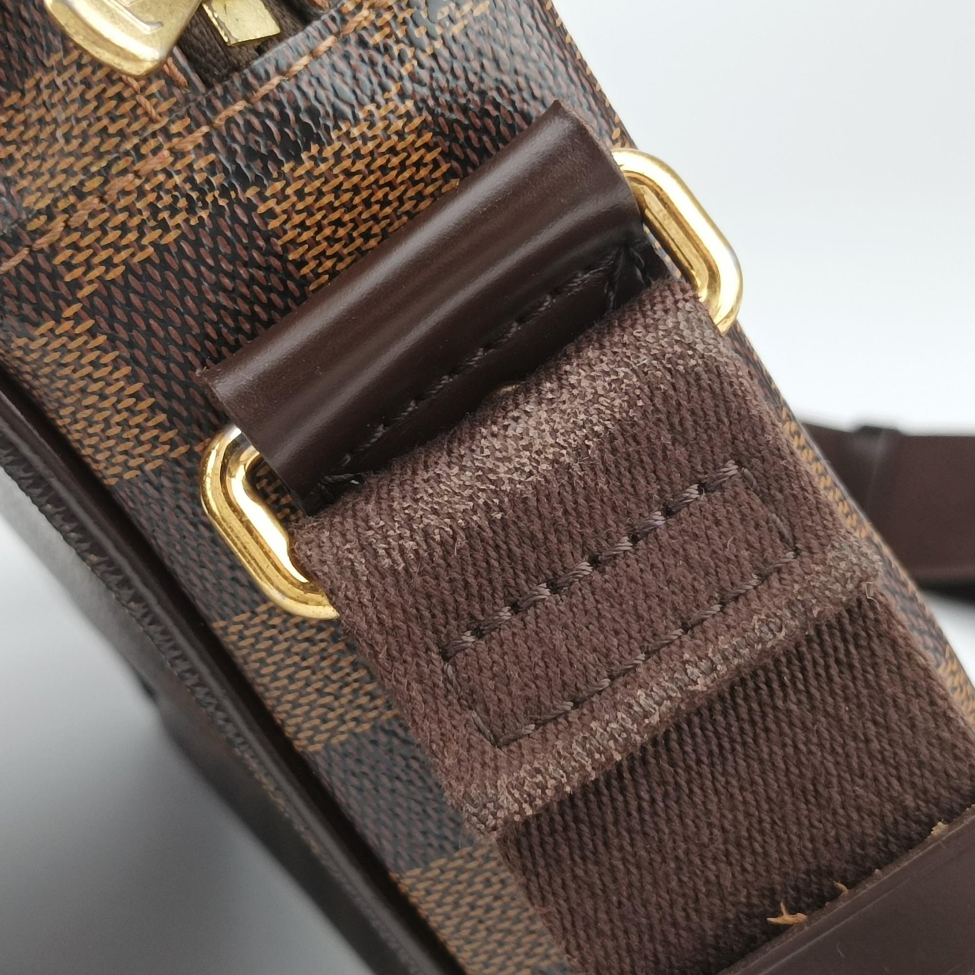 Pre-owned Louis Vuitton SHELTON EBENE Damier Canvas N41149 shoulderbag | stylenewstar