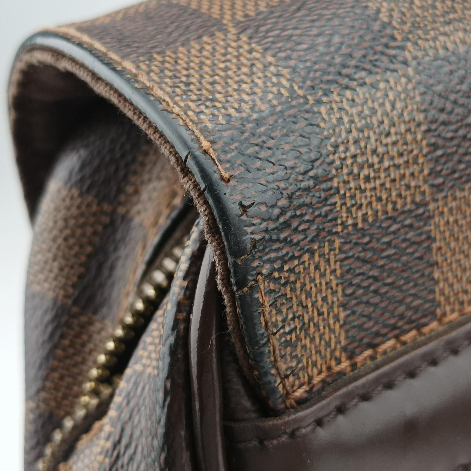 Pre-owned Louis Vuitton SHELTON EBENE Damier Canvas N41149 shoulderbag | stylenewstar