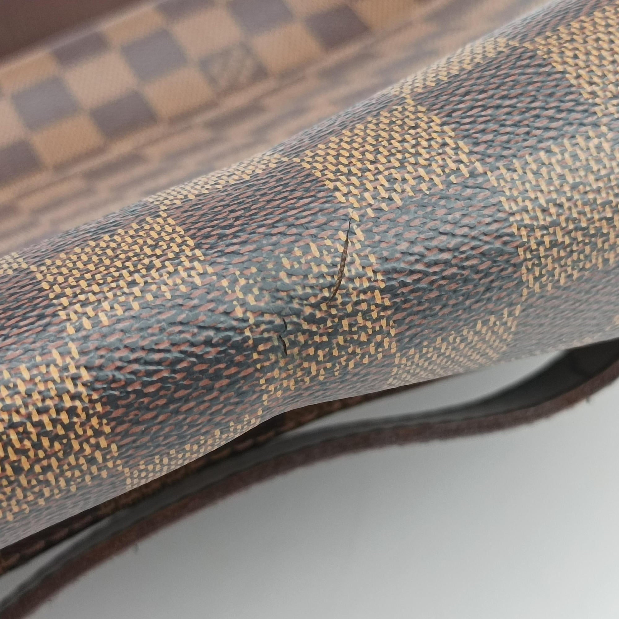 Pre-owned Louis Vuitton SHELTON EBENE Damier Canvas N41149 shoulderbag | stylenewstar