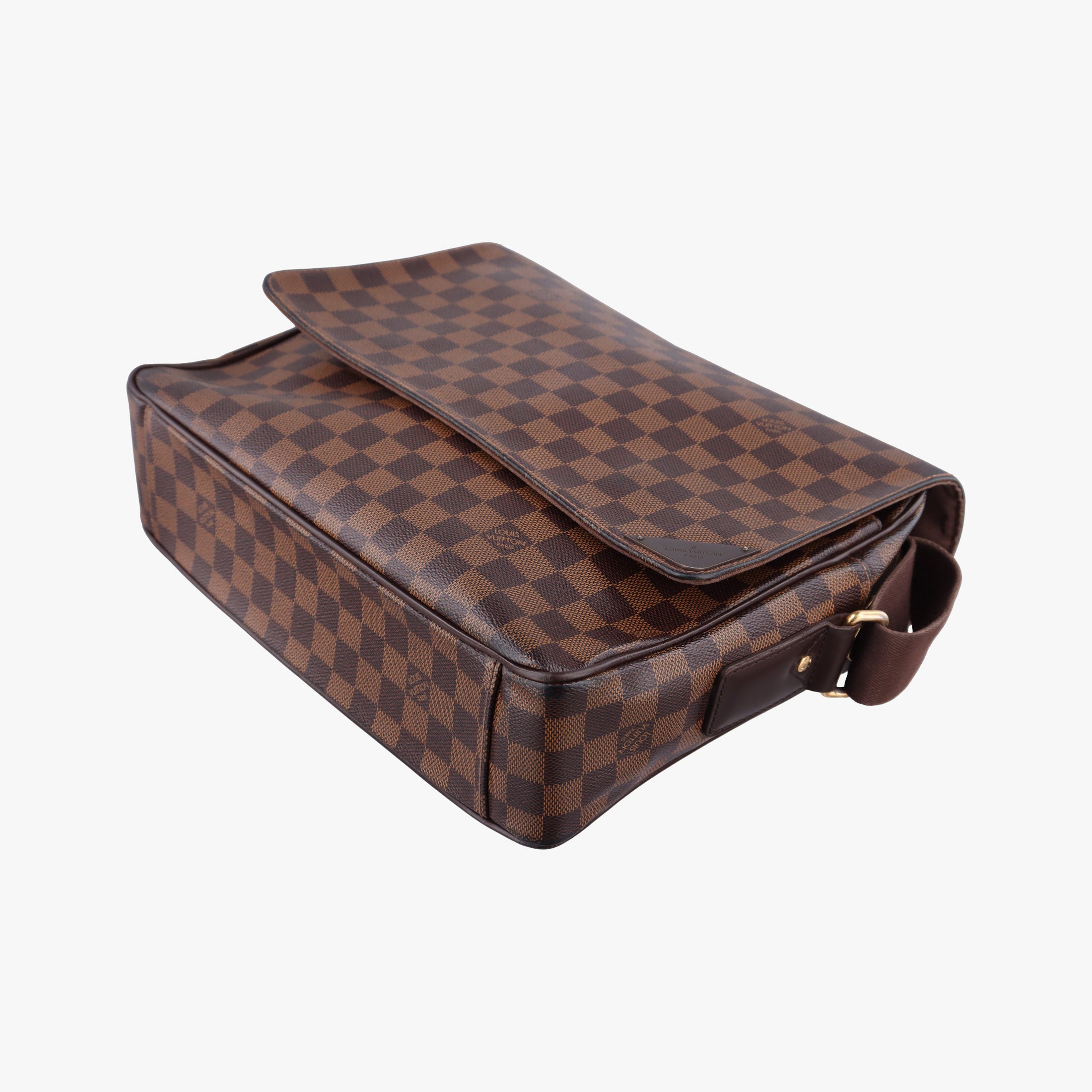 Pre-owned Louis Vuitton SHELTON EBENE Damier Canvas N41149 shoulderbag | stylenewstar