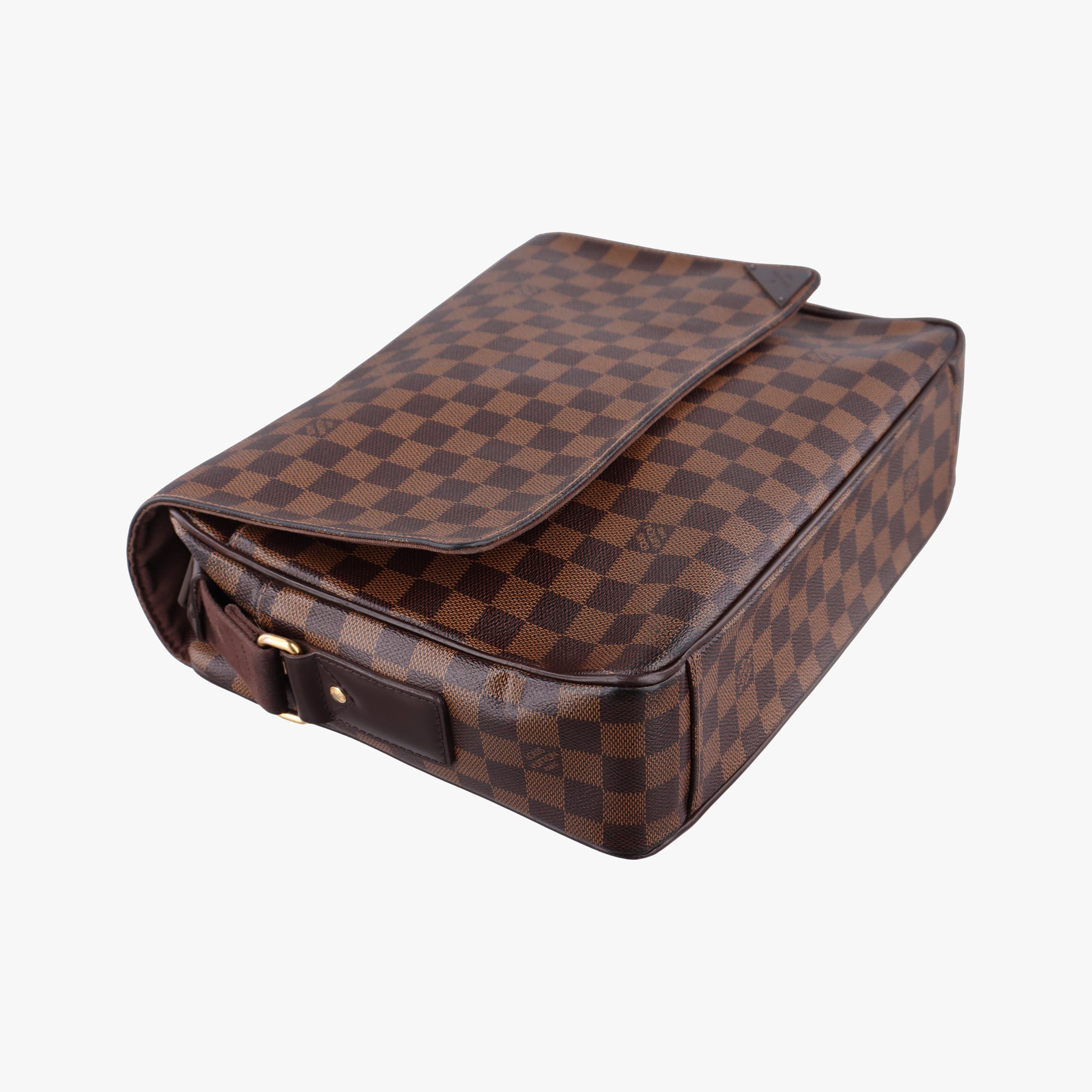 Pre-owned Louis Vuitton SHELTON EBENE Damier Canvas N41149 shoulderbag | stylenewstar