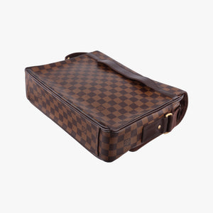 Pre-owned Louis Vuitton SHELTON EBENE Damier Canvas N41149 shoulderbag | stylenewstar
