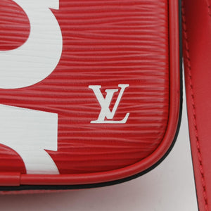 Secondhand Louis Vuitton Danube PPM Supreme Collaboration ROUGE×white Epi M53434 shoulderbag | stylenewstar
