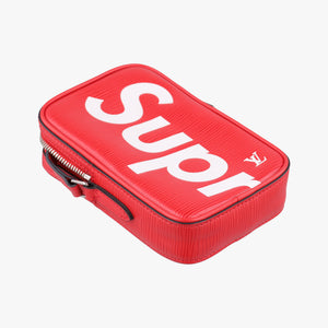 Secondhand Louis Vuitton Danube PPM Supreme Collaboration ROUGE×white Epi M53434 shoulderbag | stylenewstar