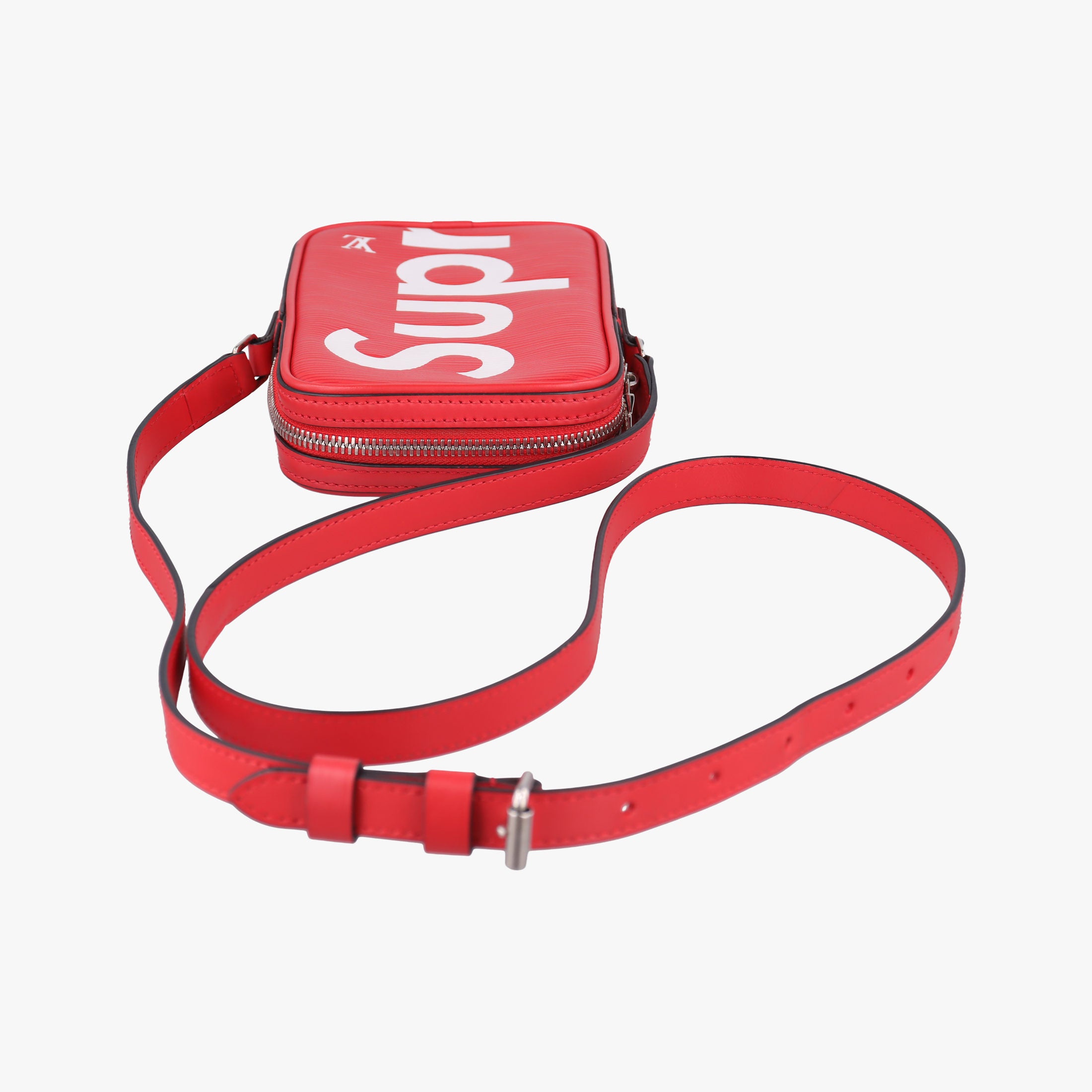 Secondhand Louis Vuitton Danube PPM Supreme Collaboration ROUGE×white Epi M53434 shoulderbag | stylenewstar