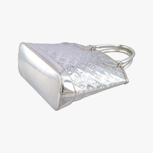 Pre-owned Louis Vuitton Lockit Silver Monogram Miroir M95449 handbag | stylenewstar