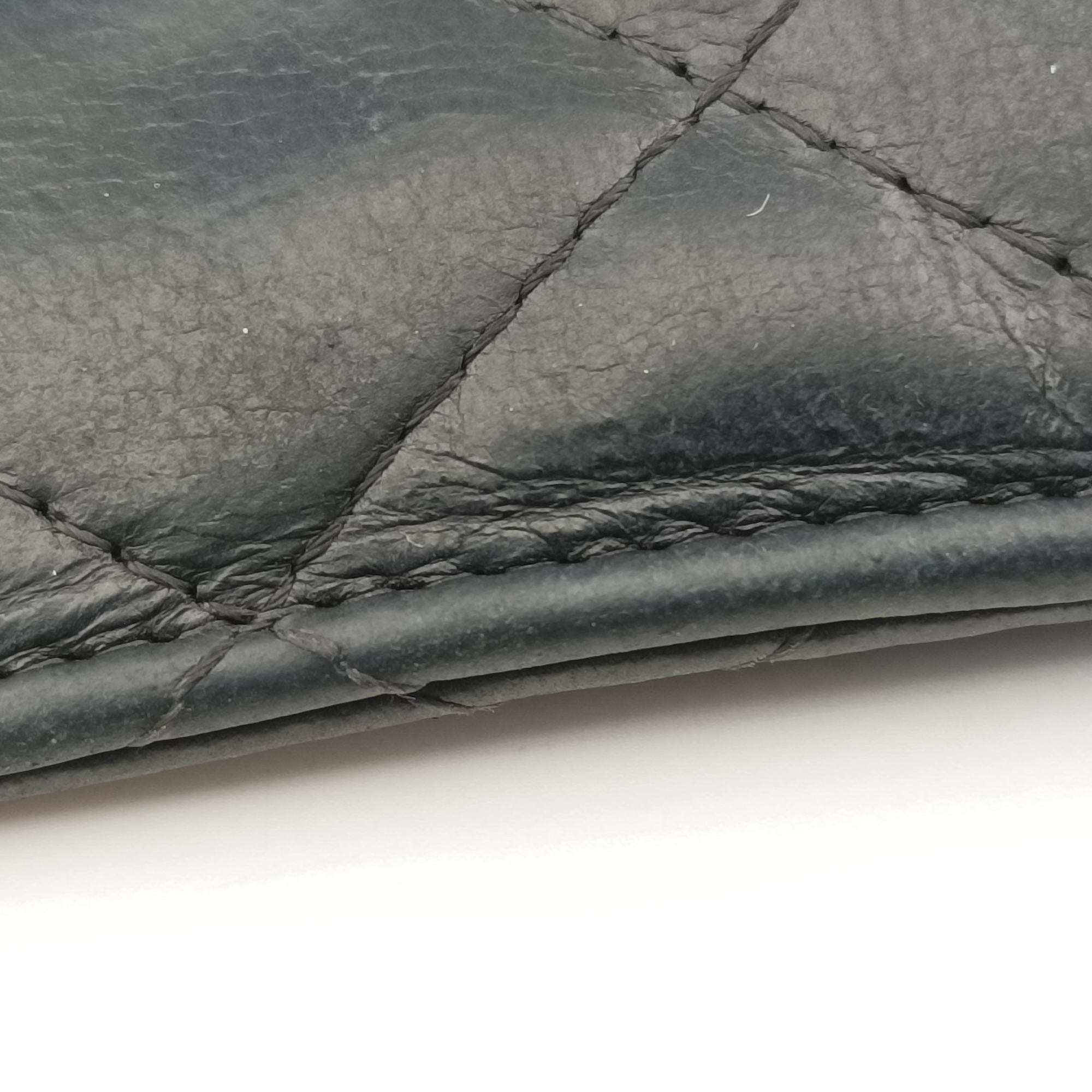 Pre-owned Chanel CC Logo Matelasse Card Case Black lambskin AP0711 shoulderbag | stylenewstar