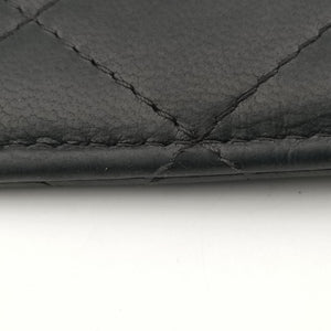 Pre-owned Chanel CC Logo Matelasse Card Case Black lambskin AP0711 shoulderbag | stylenewstar