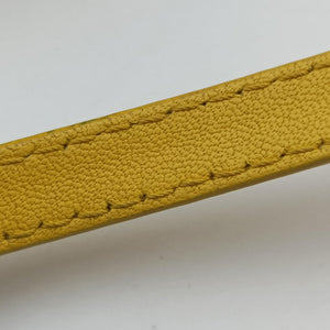 Pre-owned Celine TRIO Yellow Leather  shoulderbag | stylenewstar