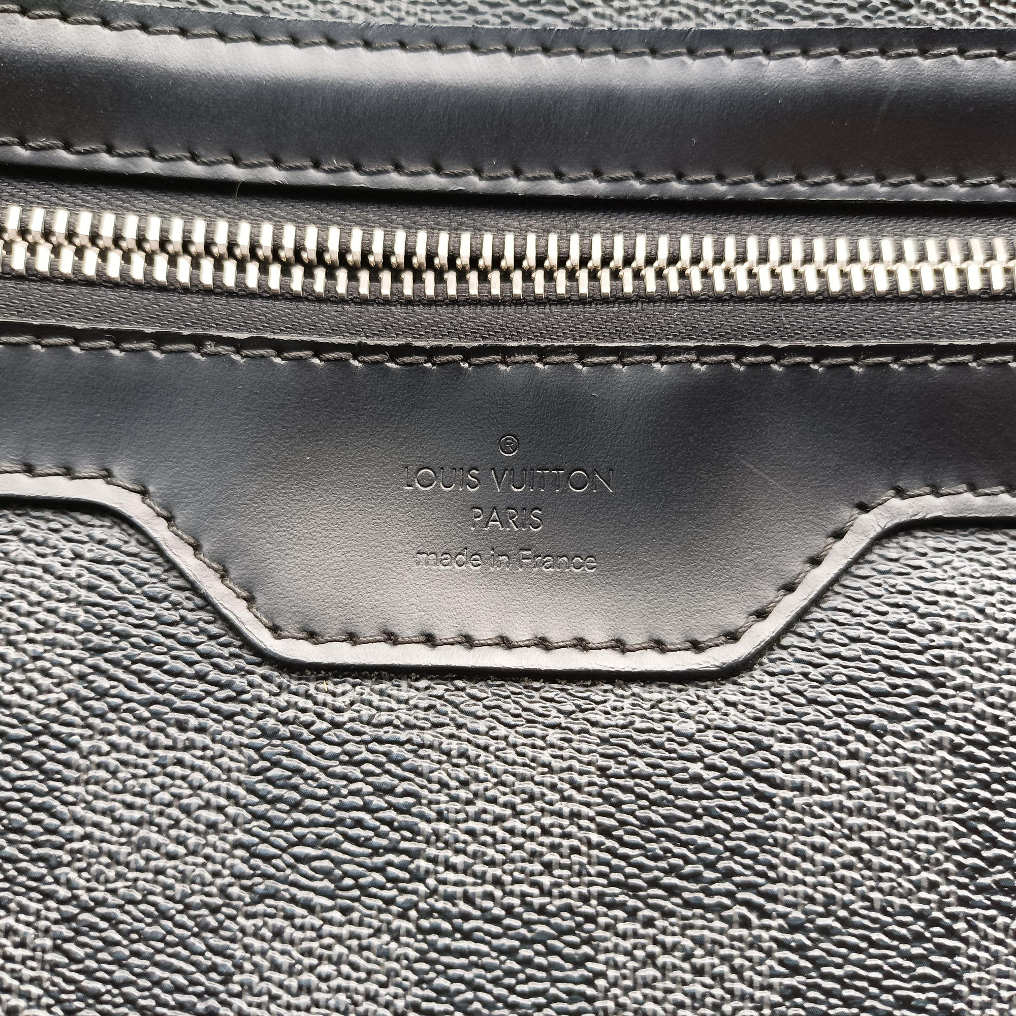 Vintage Louis Vuitton DANIEL GM Noir Damier Graphite N58033 shoulderbag | stylenewstar