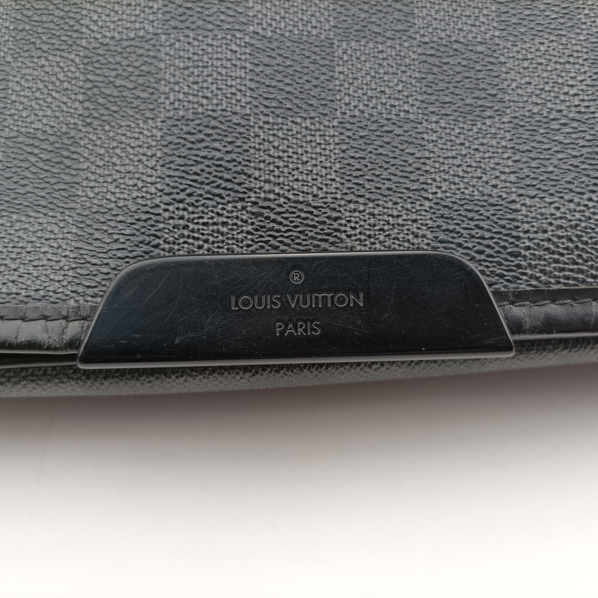 Vintage Louis Vuitton DANIEL GM Noir Damier Graphite N58033 shoulderbag | stylenewstar