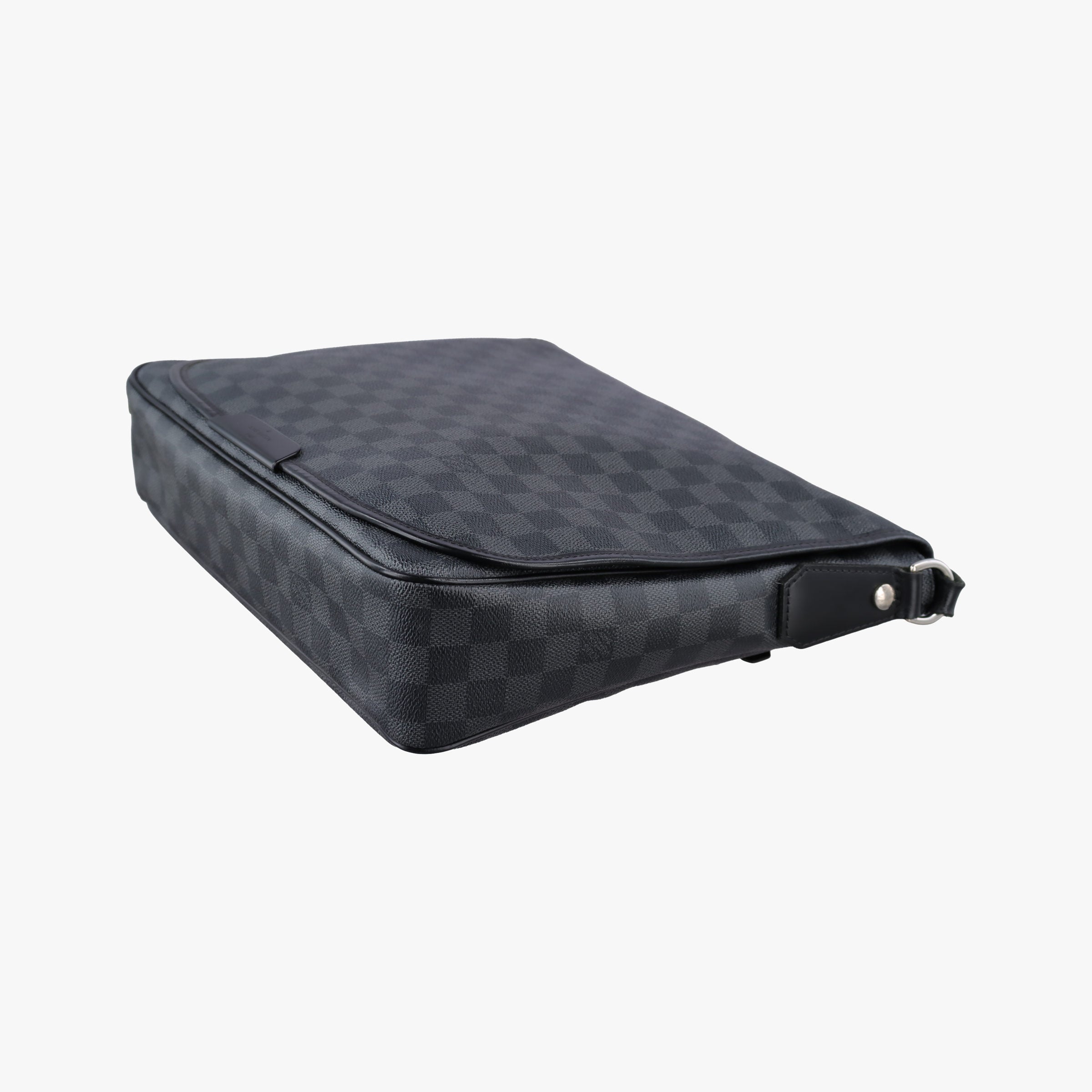 Vintage Louis Vuitton DANIEL GM Noir Damier Graphite N58033 shoulderbag | stylenewstar