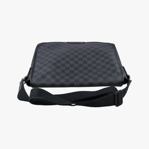Vintage Louis Vuitton DANIEL GM Noir Damier Graphite N58033 shoulderbag | stylenewstar