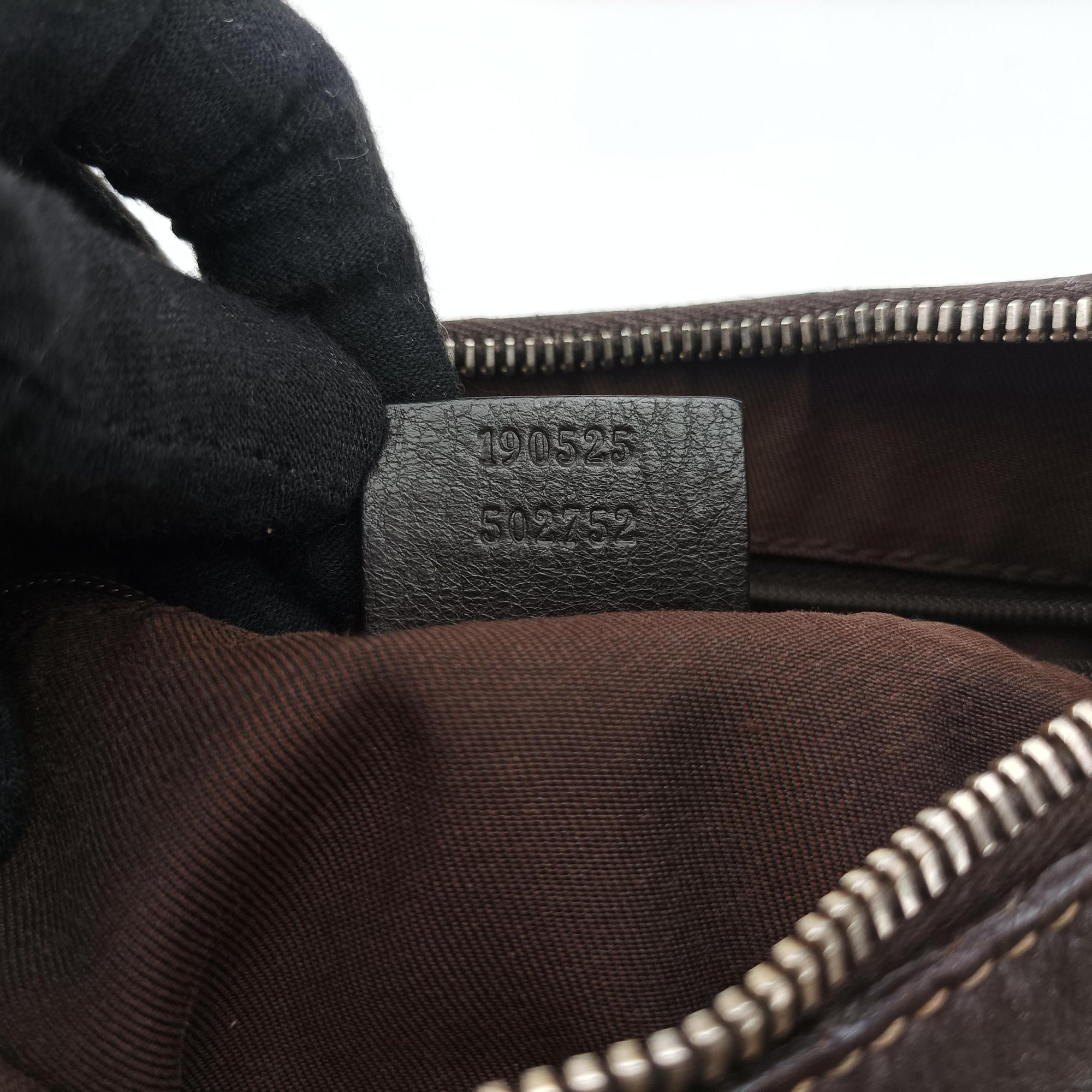 Pre-owned Gucci Abbey D-ring Hobo Brown Leather×canvas 190525 shoulderbag | stylenewstar