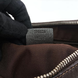 Pre-owned Gucci Abbey D-ring Hobo Brown Leather×canvas 190525 shoulderbag | stylenewstar