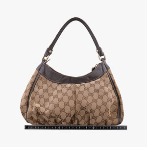 Pre-owned Gucci Abbey D-ring Hobo Brown Leather×canvas 190525 shoulderbag | stylenewstar