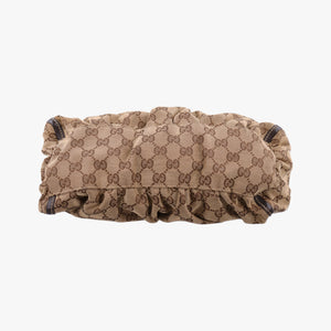 Pre-owned Gucci Abbey D-ring Hobo Brown Leather×canvas 190525 shoulderbag | stylenewstar