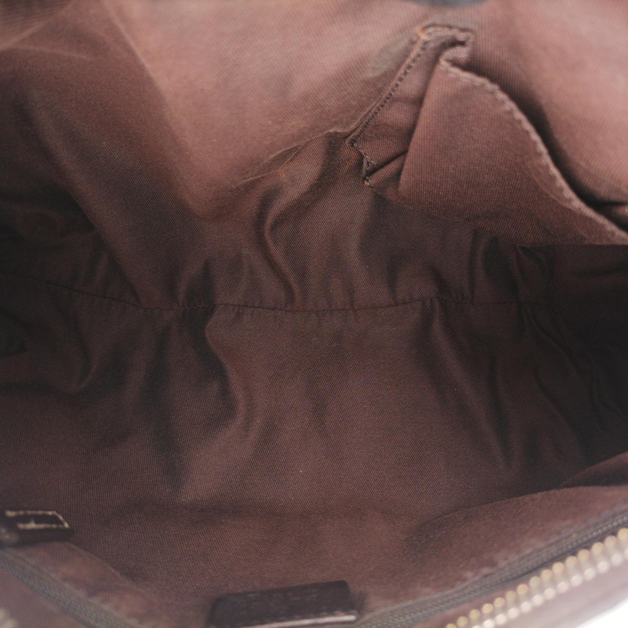 Pre-owned Gucci Abbey D-ring Hobo Brown Leather×canvas 190525 shoulderbag | stylenewstar