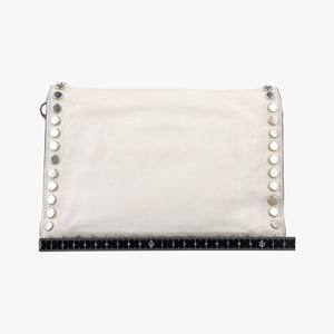 Vintage Prada Etiquette White Leather 1BD082 shoulderbag | stylenewstar
