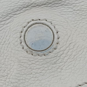 Vintage Prada Etiquette White Leather 1BD082 shoulderbag | stylenewstar