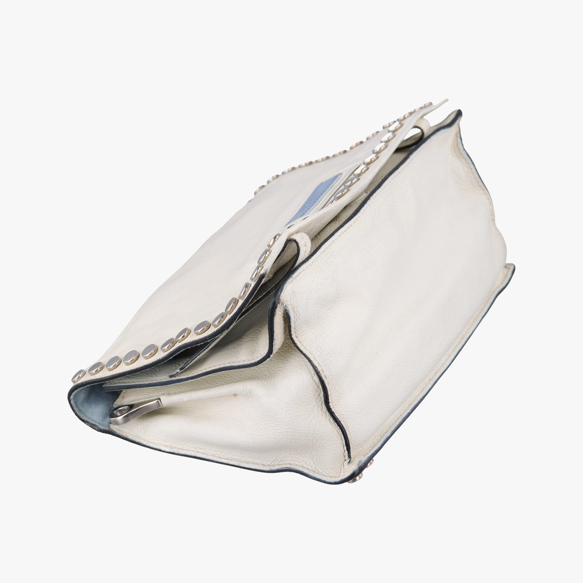 Vintage Prada Etiquette White Leather 1BD082 shoulderbag | stylenewstar