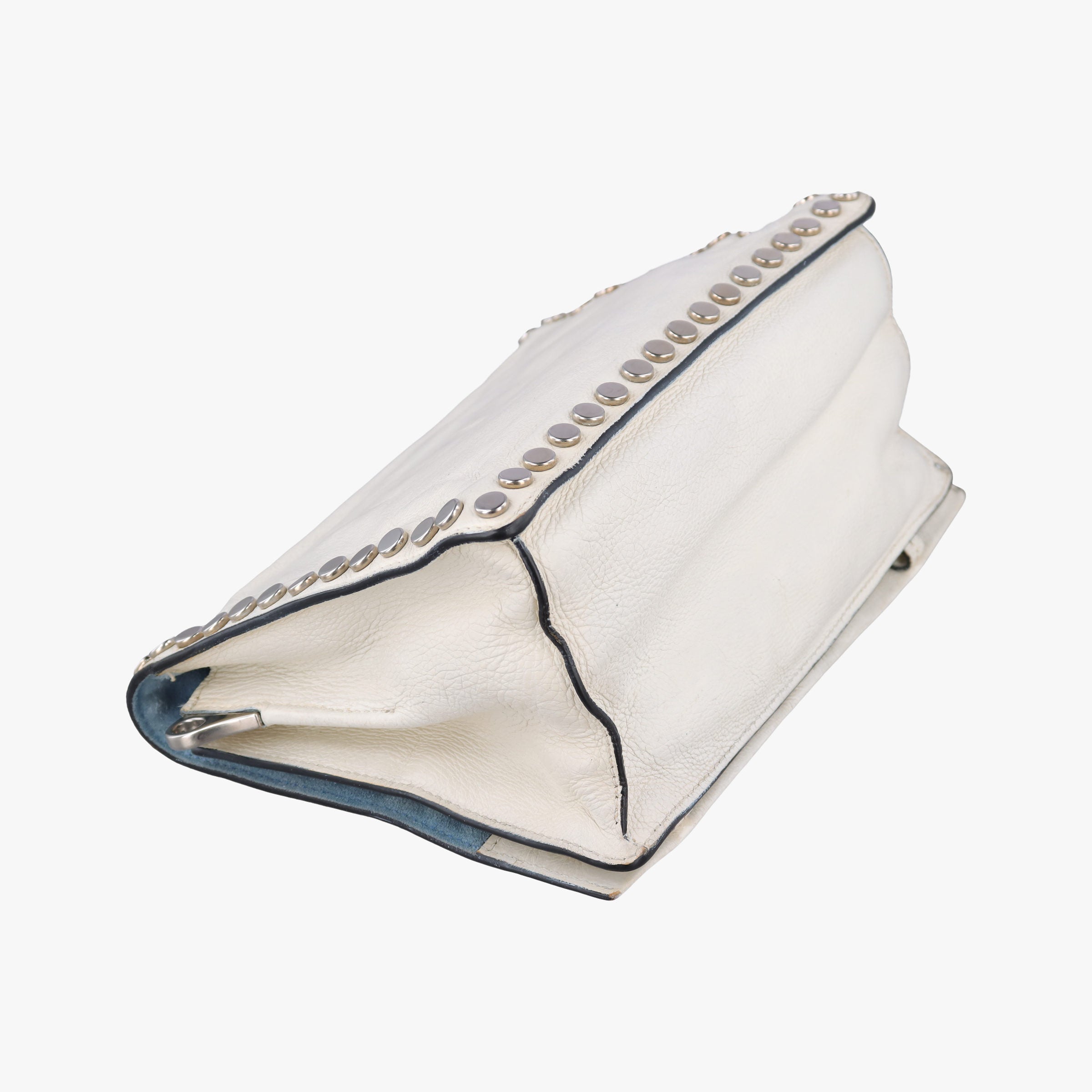 Vintage Prada Etiquette White Leather 1BD082 shoulderbag | stylenewstar