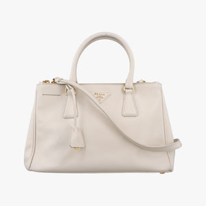 Vintage Prada Galleria White SAFFIANO Leather BN1801 shoulderbag | stylenewstar