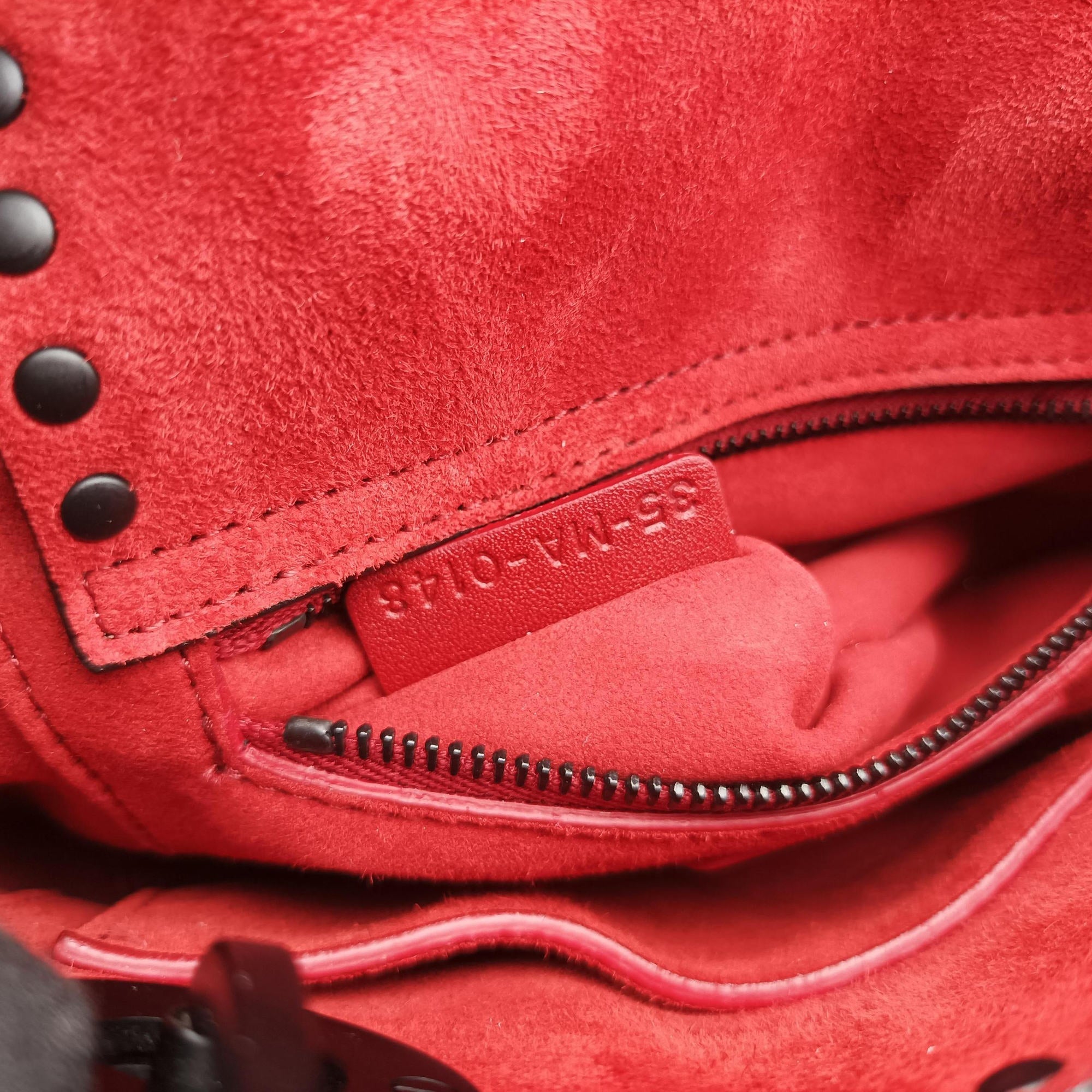 Pre-owned Christian Dior Lady Dior Red Leather  shoulderbag | stylenewstar