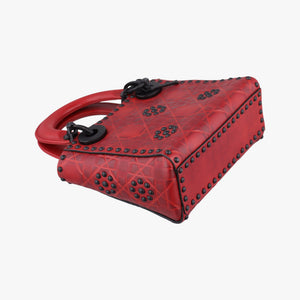 Pre-owned Christian Dior Lady Dior Red Leather  shoulderbag | stylenewstar