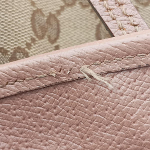 Secondhand Gucci Bree Beige×pink Canvas×Leather 323671 handbag | stylenewstar