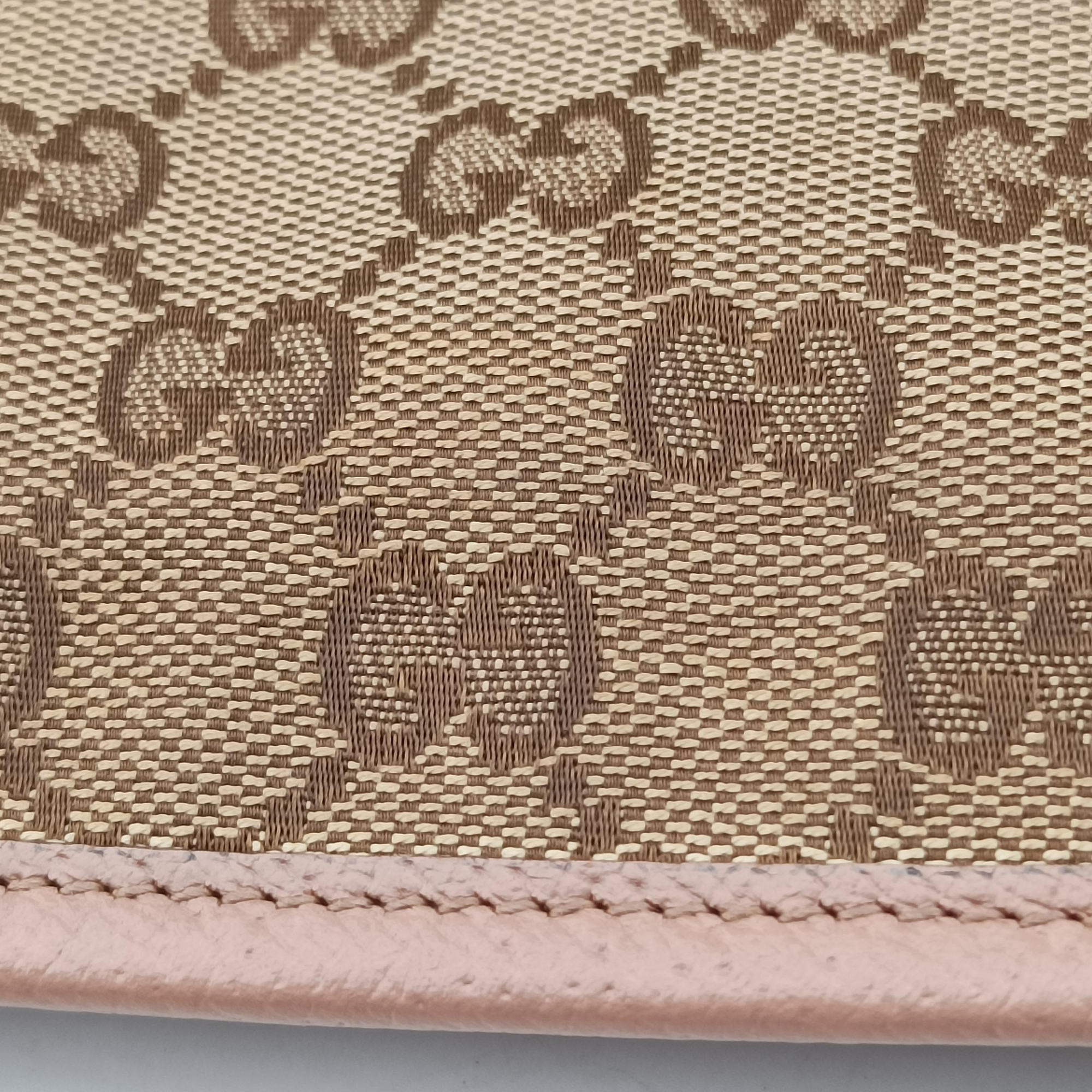 Secondhand Gucci Bree Beige×pink Canvas×Leather 323671 handbag | stylenewstar