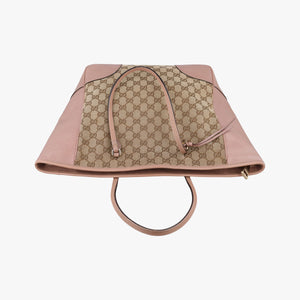 Secondhand Gucci Bree Beige×pink Canvas×Leather 323671 handbag | stylenewstar