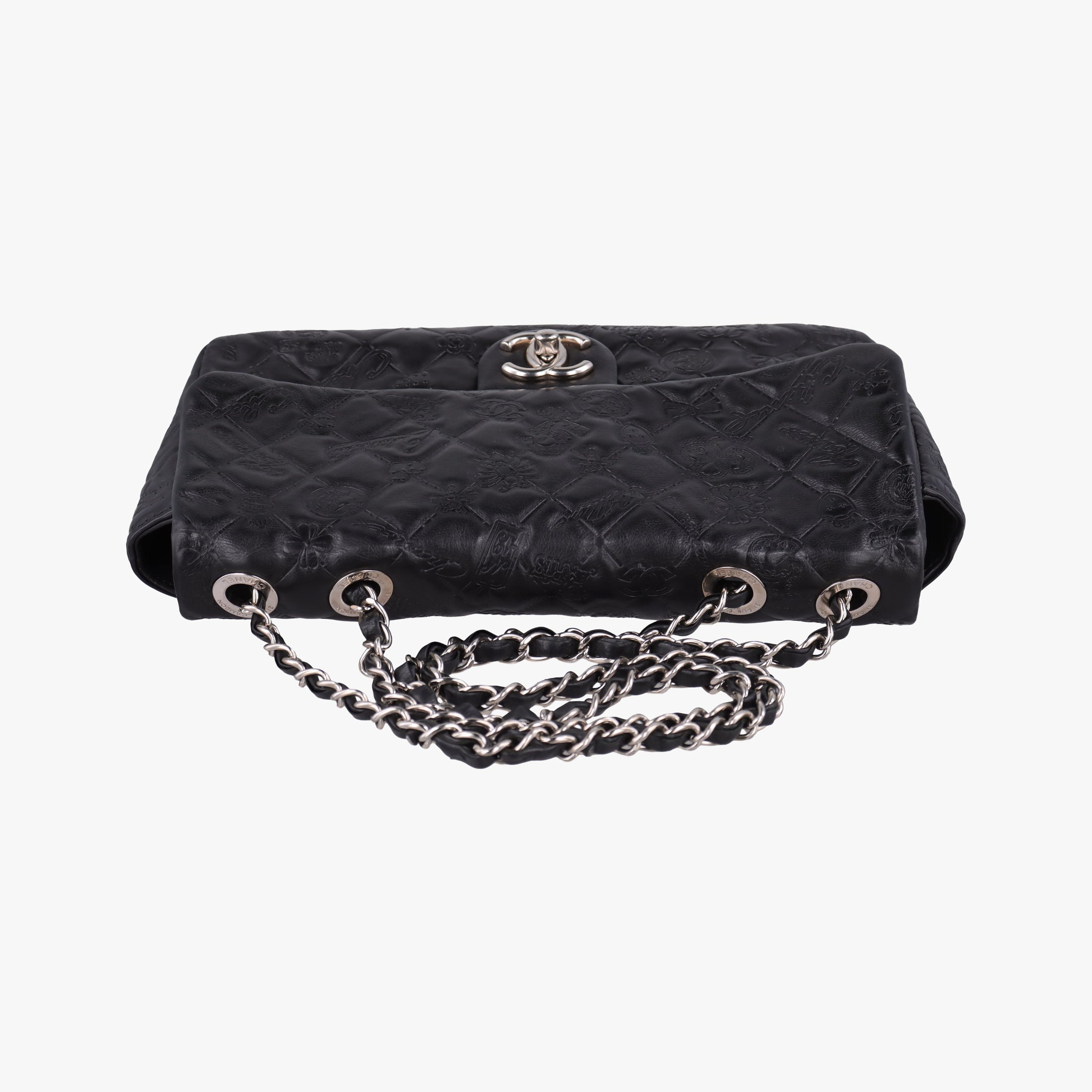 Vintage Chanel Matelasse coco mark Black lambskin A49756 shoulderbag | stylenewstar