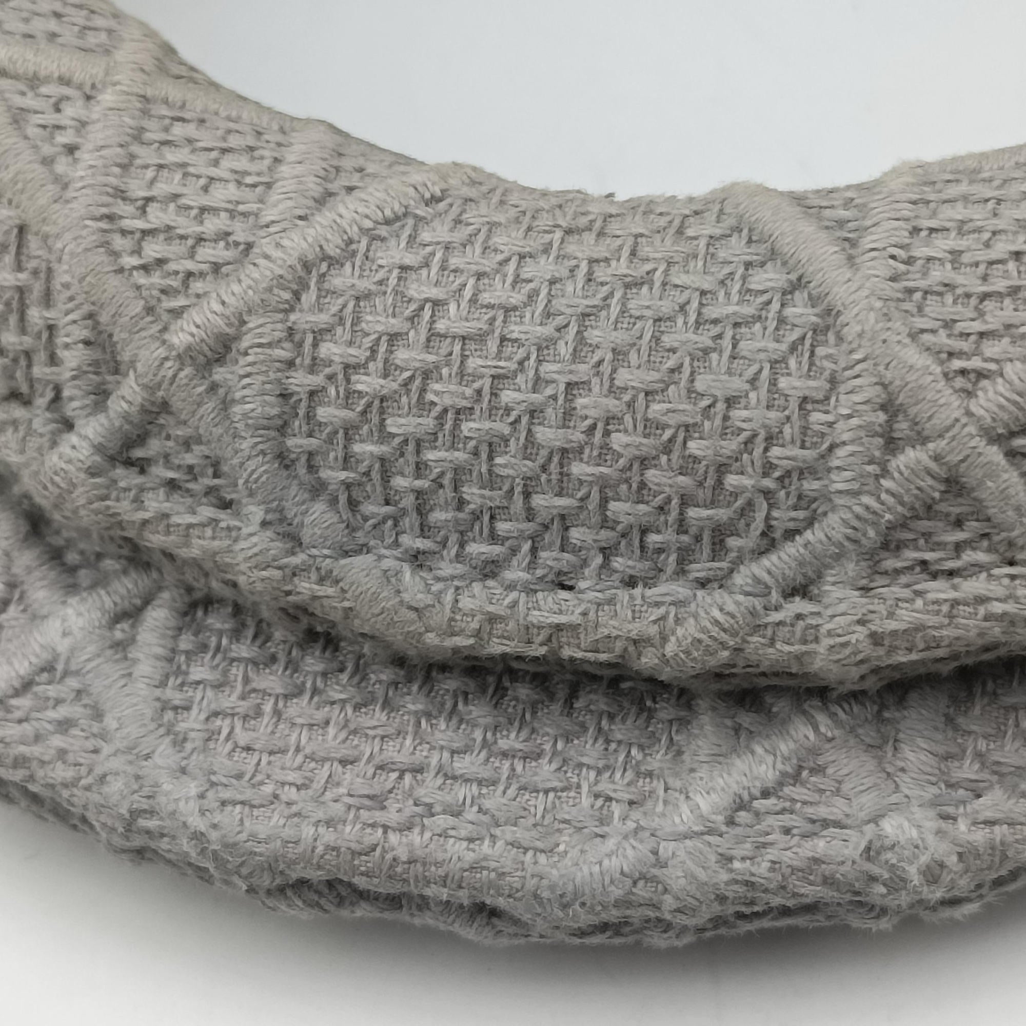 Vintage Christian Dior Lady Dior D-lite Grey Jacquard  shoulderbag | stylenewstar