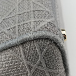 Vintage Christian Dior Lady Dior D-lite Grey Jacquard  shoulderbag | stylenewstar