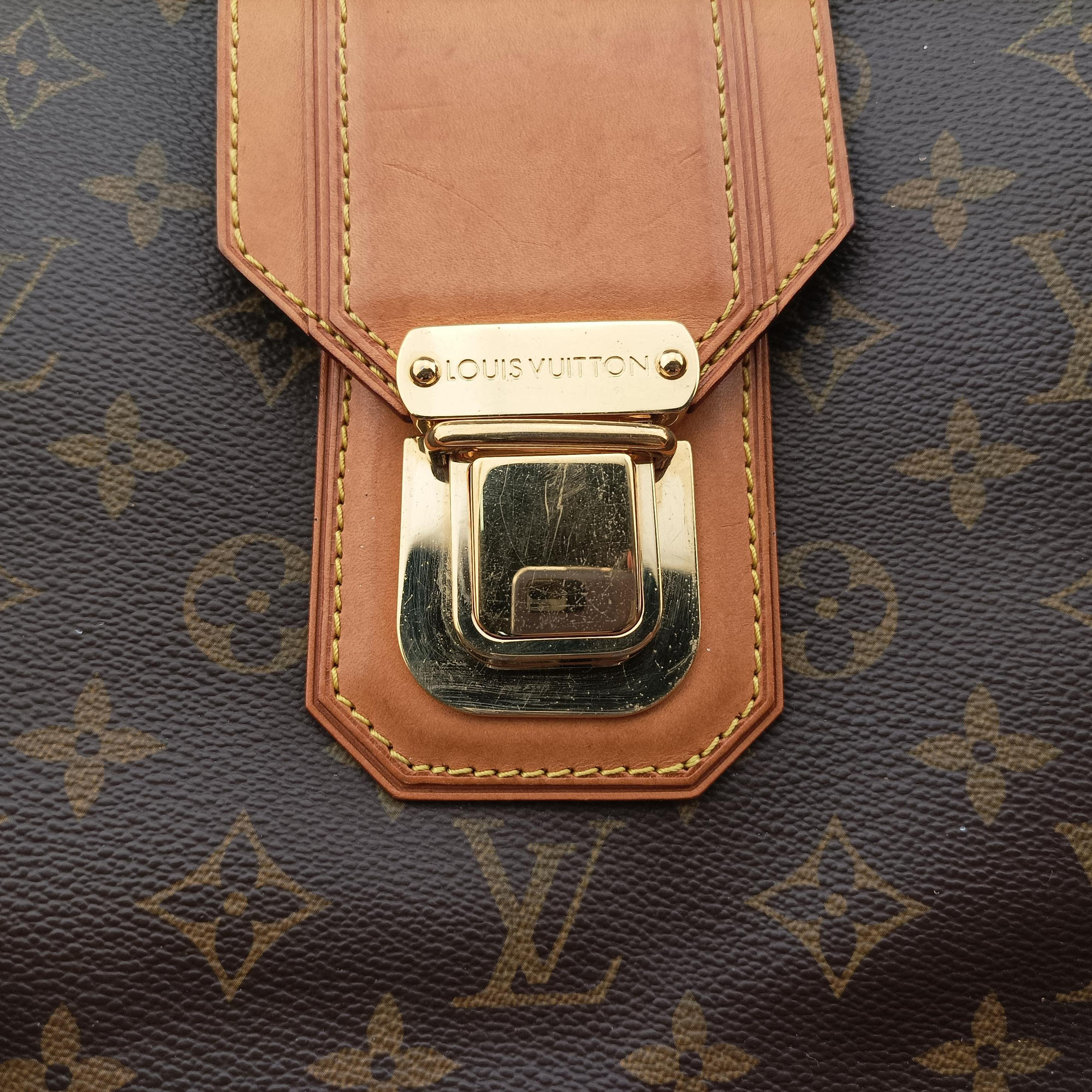 Pre-owned Louis Vuitton Griet Mirage brown Monogram Canvas M55210 handbag | stylenewstar