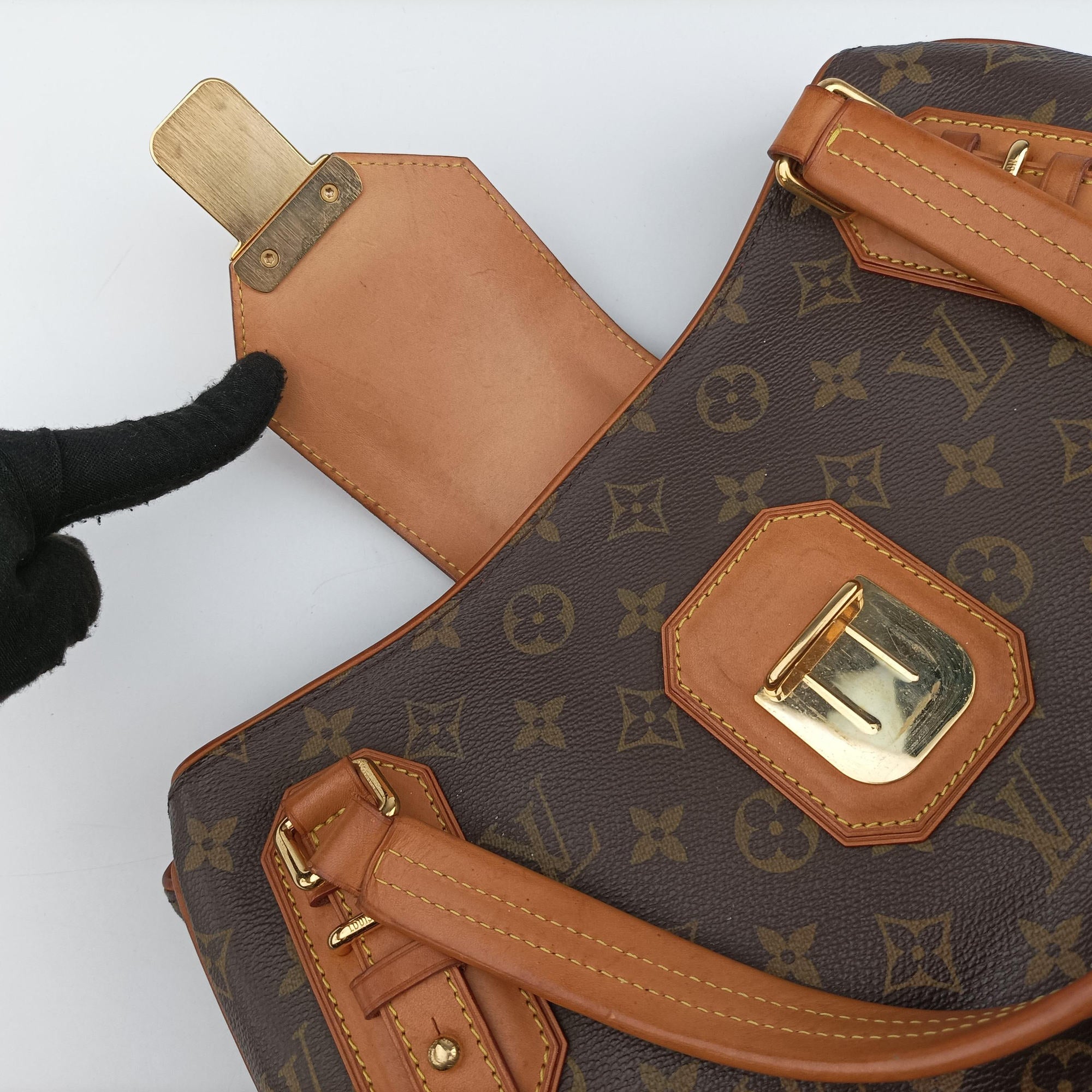 Pre-owned Louis Vuitton Griet Mirage brown Monogram Canvas M55210 handbag | stylenewstar