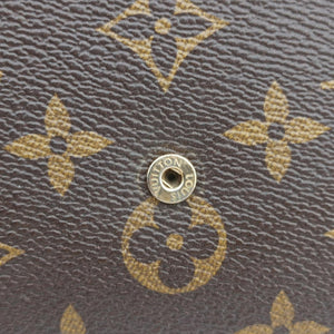 Pre-owned Louis Vuitton Love Lock Pochette Felicie Brown Monogram × Fuchsia Monogram PVC Coated Canvas M63999 shoulderbag | stylenewstar