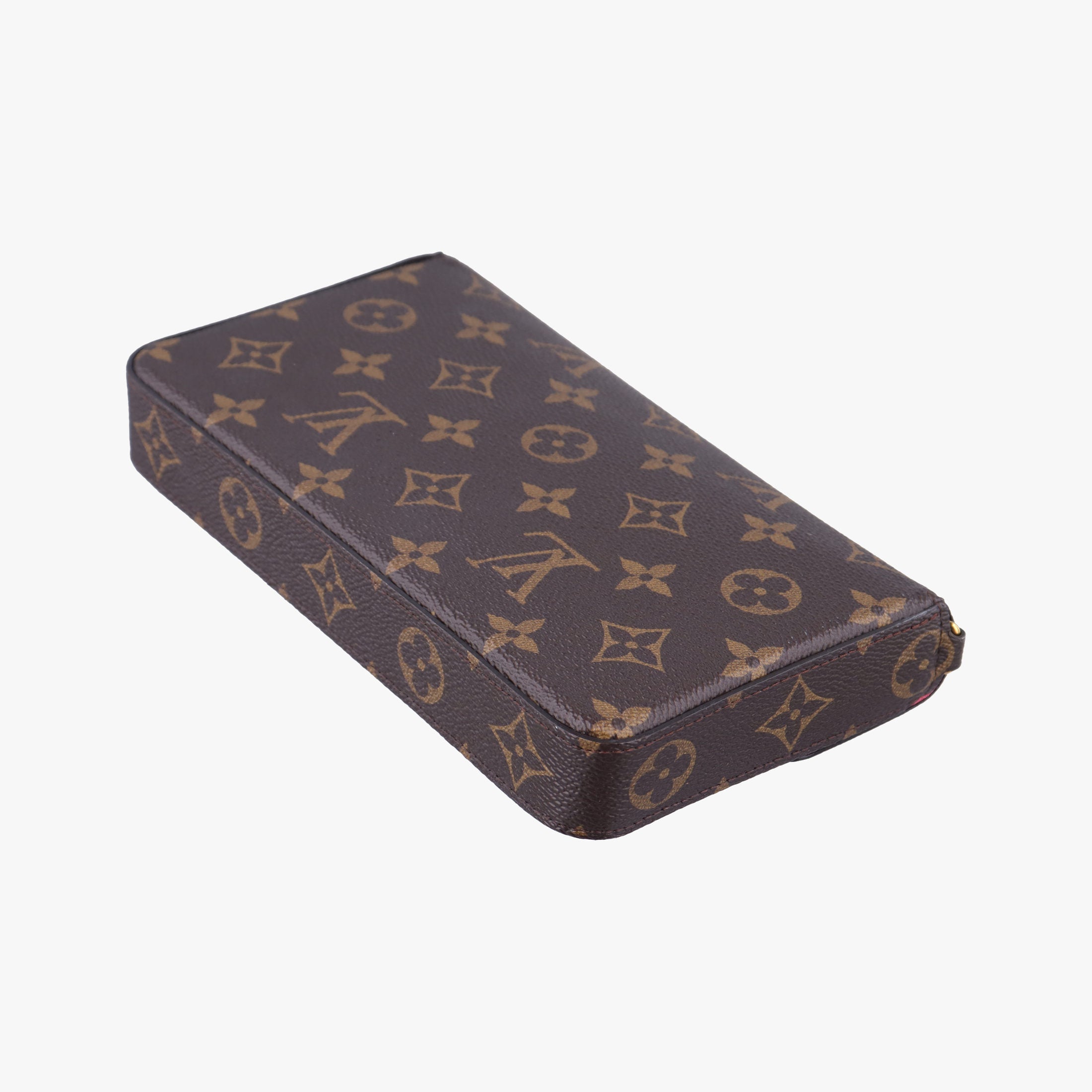 Pre-owned Louis Vuitton Love Lock Pochette Felicie Brown Monogram × Fuchsia Monogram PVC Coated Canvas M63999 shoulderbag | stylenewstar
