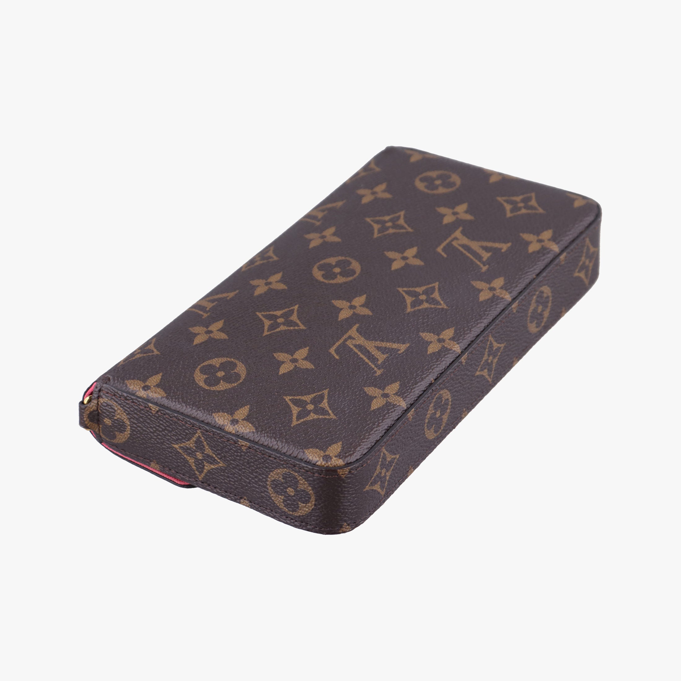 Pre-owned Louis Vuitton Love Lock Pochette Felicie Brown Monogram × Fuchsia Monogram PVC Coated Canvas M63999 shoulderbag | stylenewstar