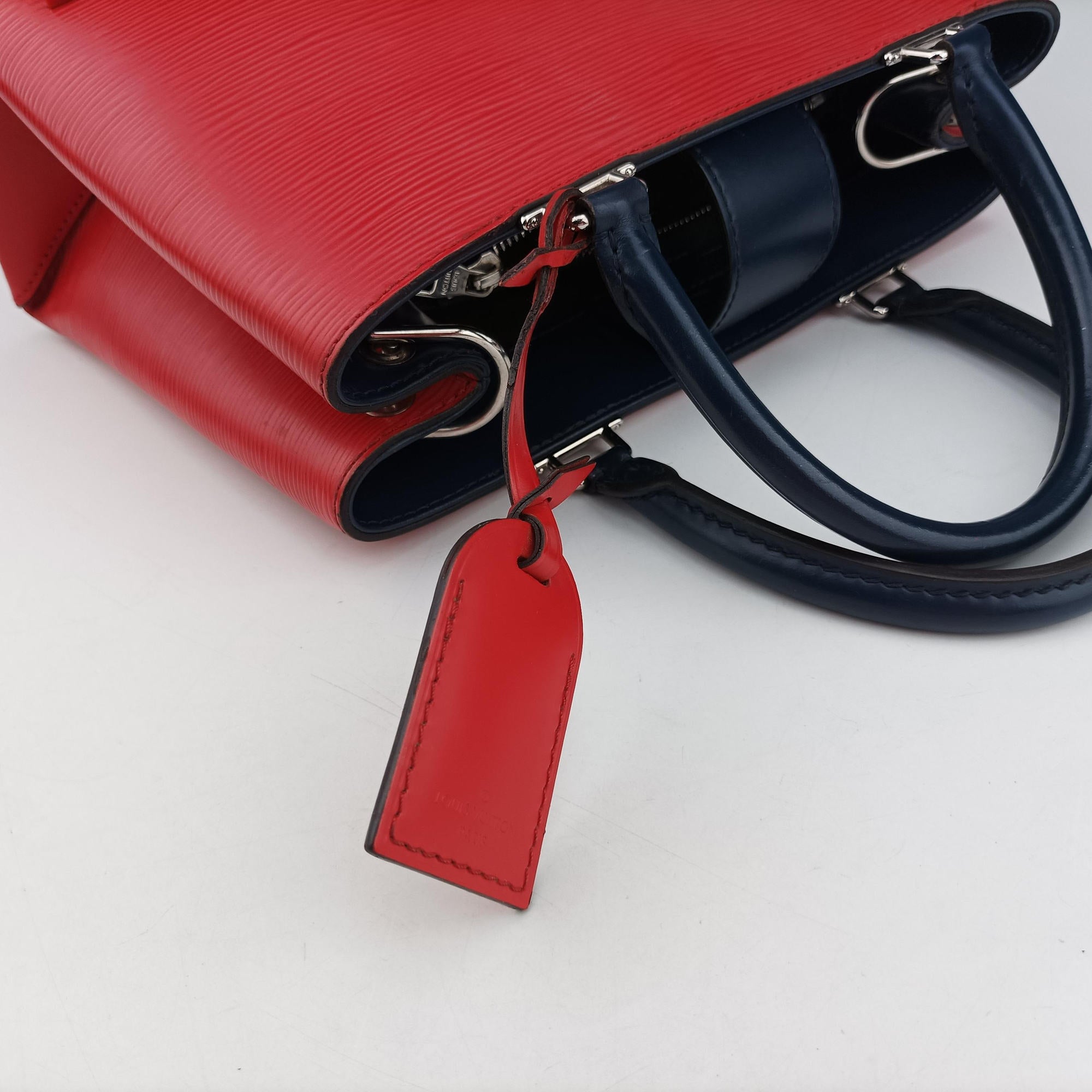 Pre-owned Louis Vuitton Kleber PM Red×Blue epi M51333 shoulderbag | stylenewstar