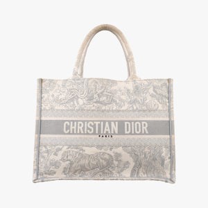 Pre-owned Christian Dior Toile de Jouy Grey canvas  handbag | stylenewstar