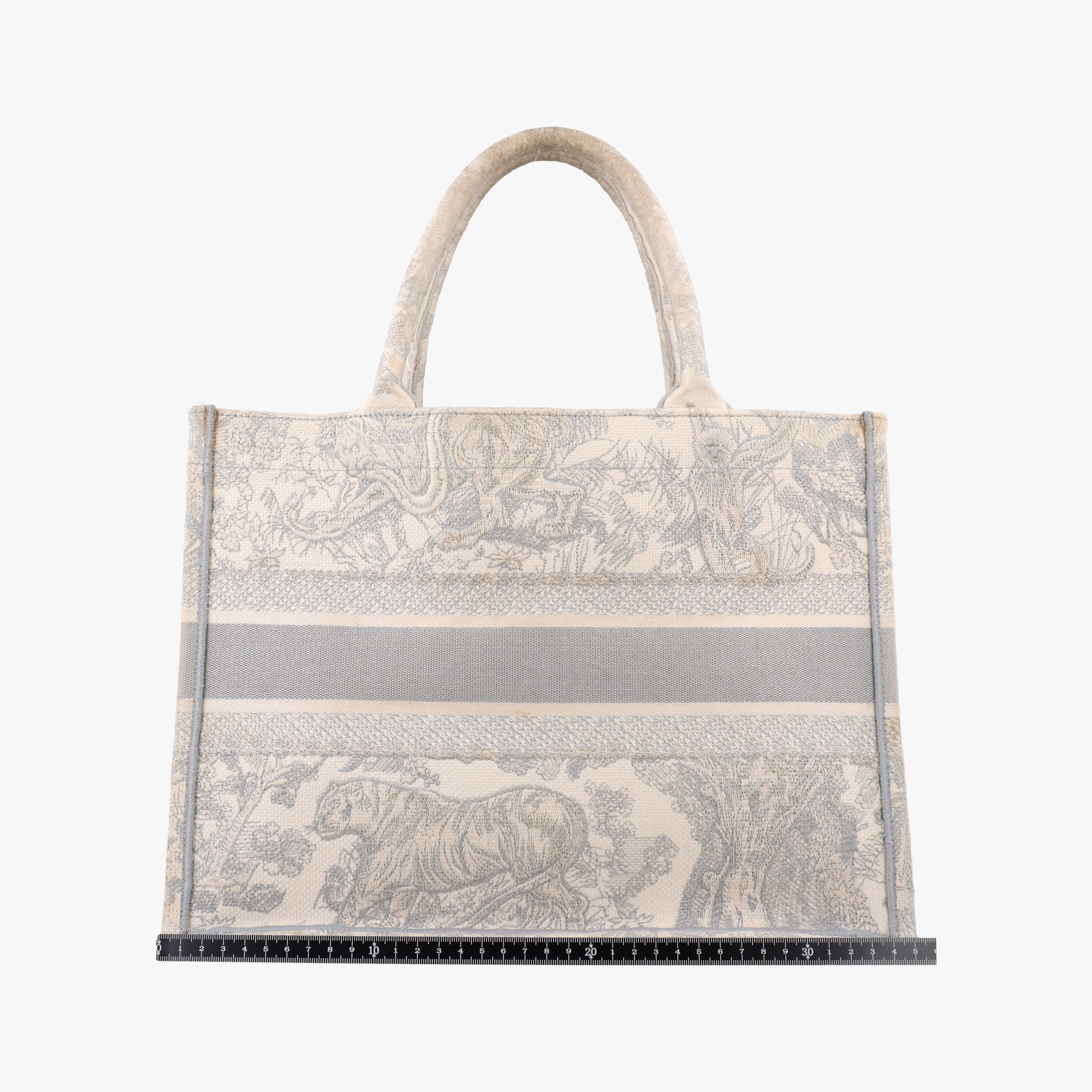 Pre-owned Christian Dior Toile de Jouy Grey canvas  handbag | stylenewstar