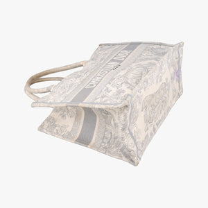 Pre-owned Christian Dior Toile de Jouy Grey canvas  handbag | stylenewstar